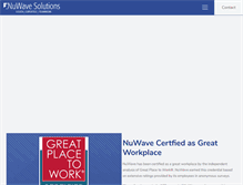 Tablet Screenshot of nuwavesolutions.com